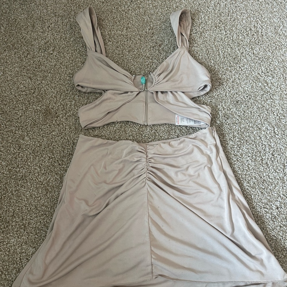 Oh Polly Neutral Two-Piece Set